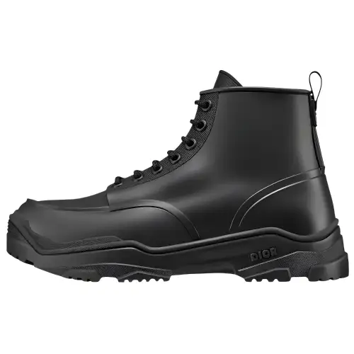 DIOR Leather Ankle Boots Men's Black
