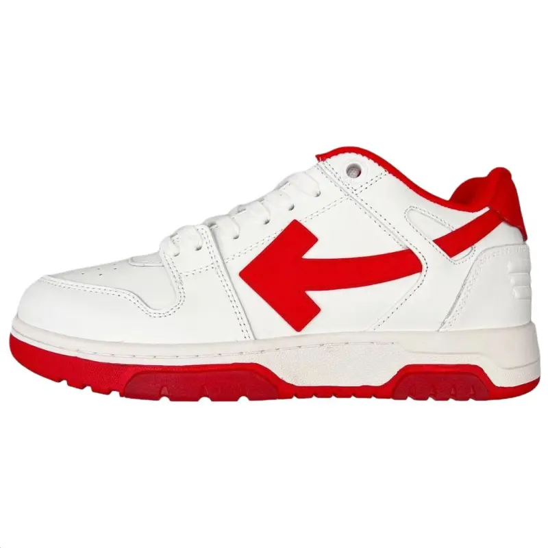 OFF WHITE Out Of Office Low Top Sneaker 'White Red'