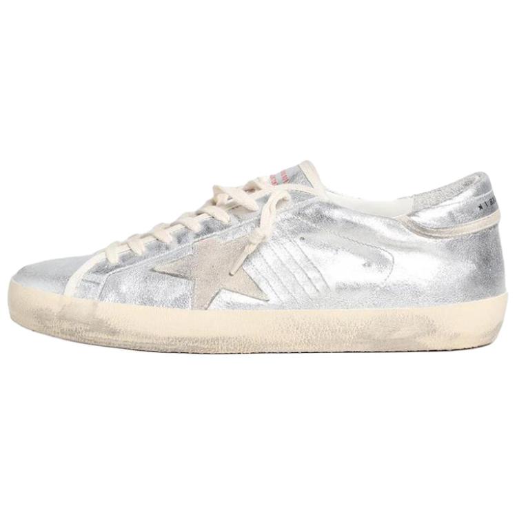 Мужские кеды Golden Goose Super-Star (серебристый)