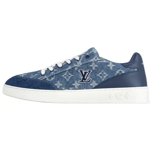 LOUIS VUITTON Resort Low top Skateboard Shoes Men's Sea Blue