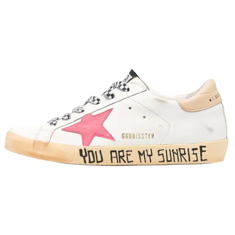 Golden Goose Super Star You Are My Sunrise White Red Women's
