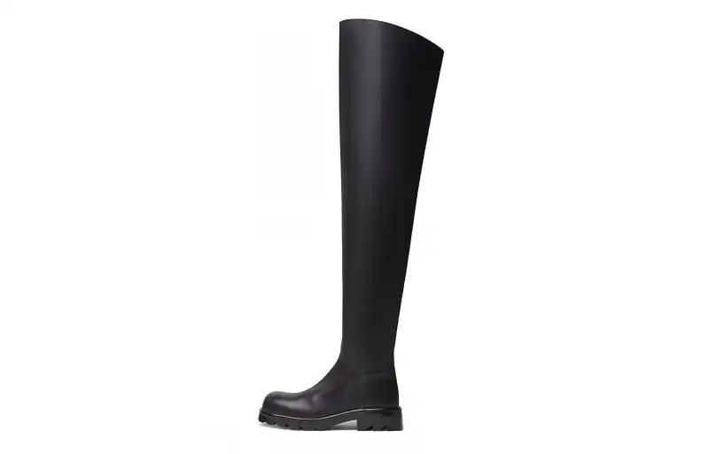 Bottega Veneta Leather Knee high Boots Women's Black