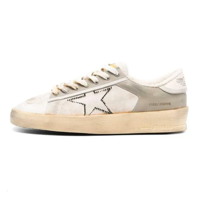 Golden Goose Stardan Low top Skateboard Shoes Men's White