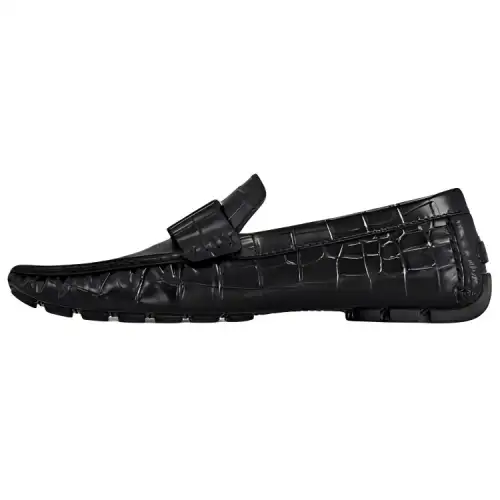 LOUIS VUITTON Monte Carlo Gommino Loafers Men's Black