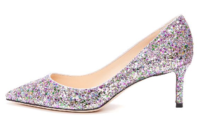 Jimmy Choo Romy Leather Slim Heel High Heels 6cm Women's Multicolor