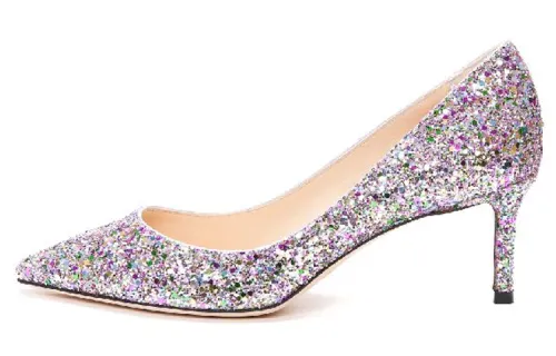 Jimmy Choo Romy Leather Slim Heel High Heels 6cm Women's Multicolor