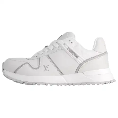 LOUIS VUITTON Run Away Cow Leather Low top Casual Shoes Men's White