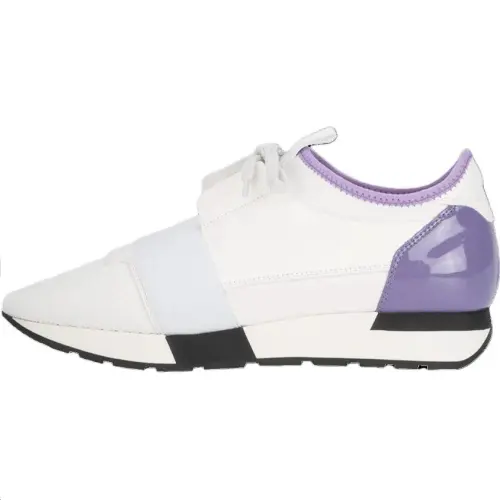Balenciaga Race Runner Low top Casual Shoes Women's White Purple