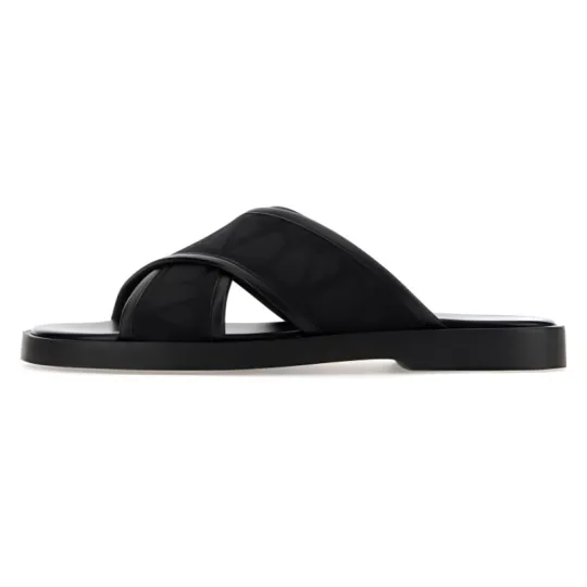 Valentino Rubber Sole Slide Slippers Men's Black