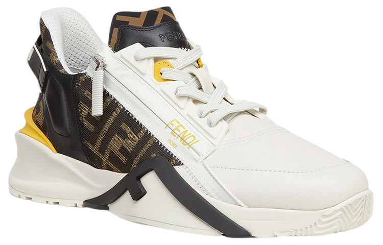 FENDI Flow Low Top Black Brown