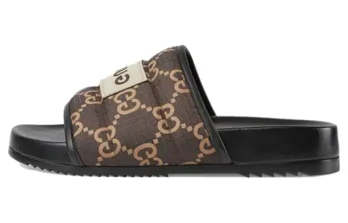 Gucci Gg Slide Sandal 'Ebony'