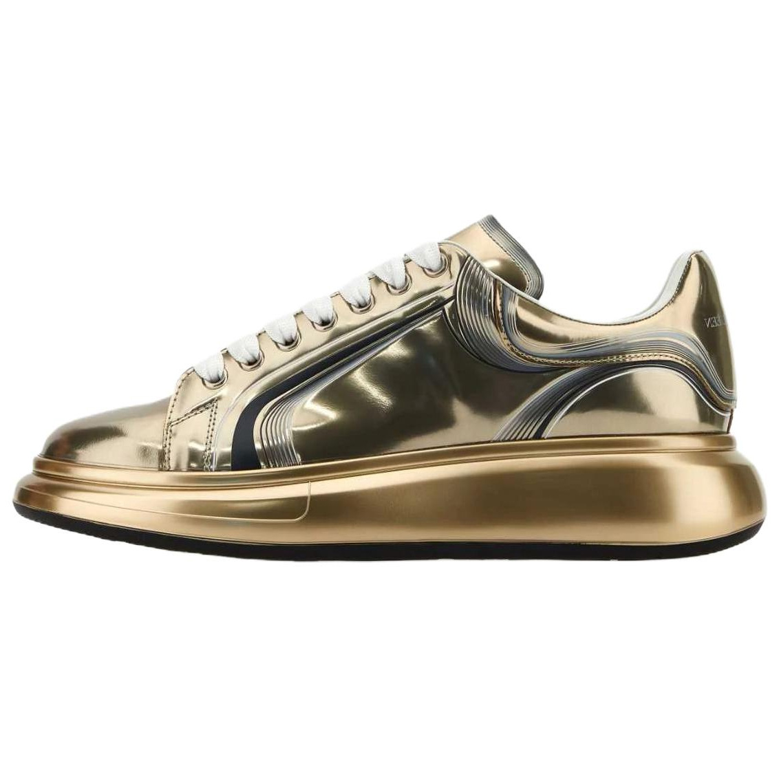 Мужские кеды Alexander McQueen Oversized (золотые)