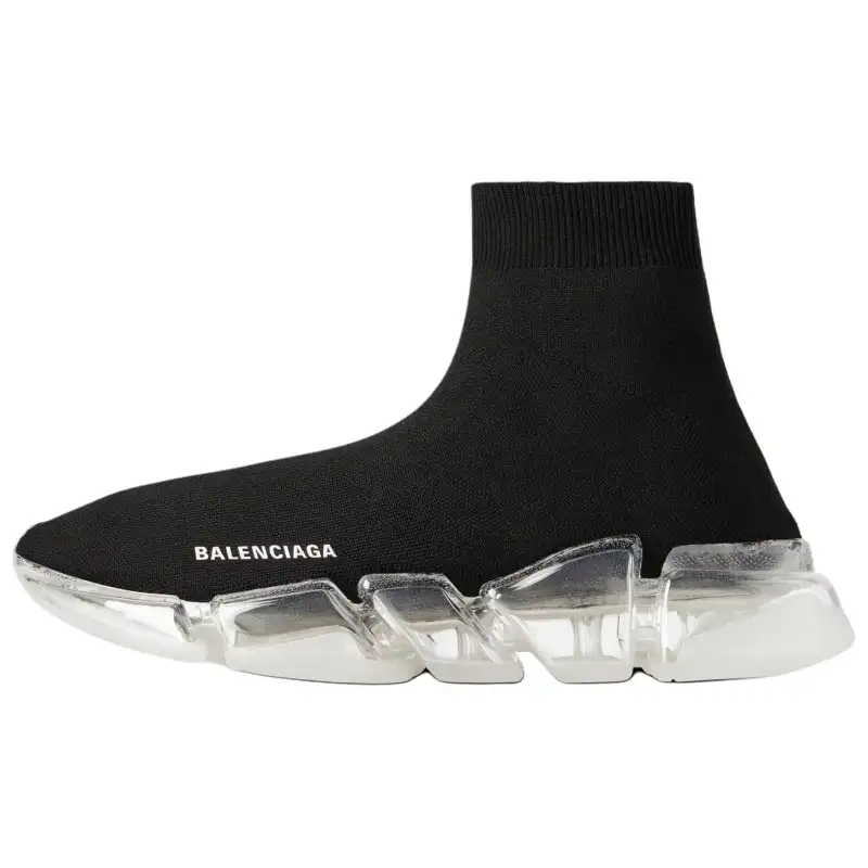 Balenciaga Speed 2.0 High top Casual Shoes Men's Black