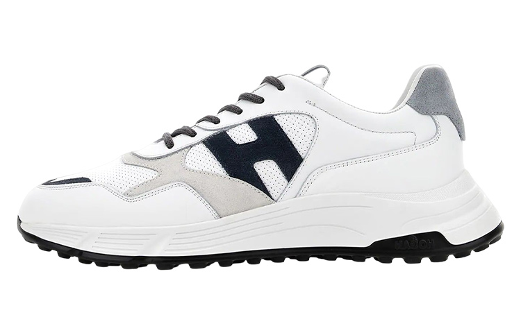 HOGAN Hyperlight Leather Low top Sports Casual Shoes White Gray
