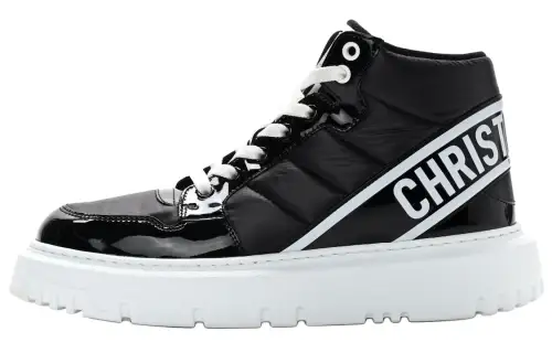 DIOR D Player High top Stylish Skateboarding Shoes Women's Black
