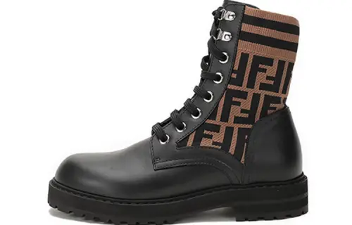 FENDI Rockoko Black Ff Motif Women's