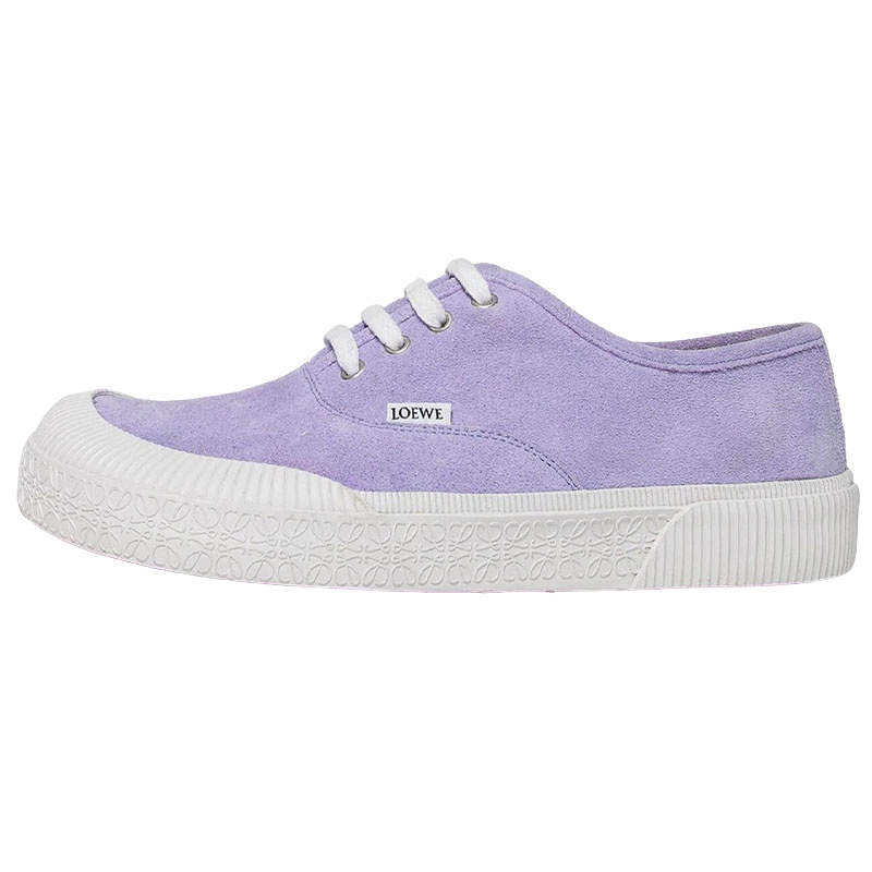 LOEWE Terra Vulca Suede Low top Skateboard Shoes Men's Lilac