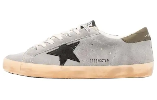 Golden Goose Super Star Low top Skateboard Shoes Men's Medium Gray