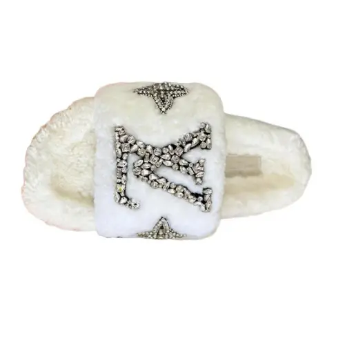 LOUIS VUITTON Slide Slippers Men's White