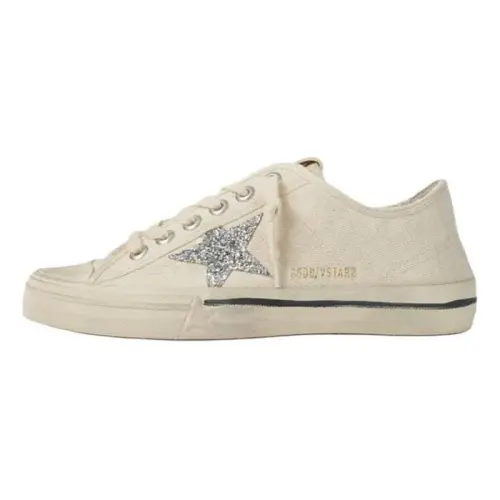 Golden Goose V Star 2 Cow Leather Low top Skateboard Shoes Women's Beige