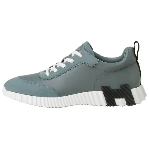 HERMES Bouncing Low top Casual Shoes Men's Blue