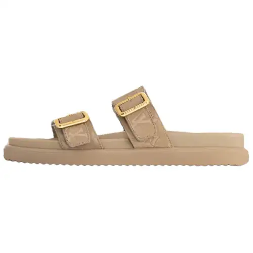 LOUIS VUITTON Venice Slide Slippers Men's Beige