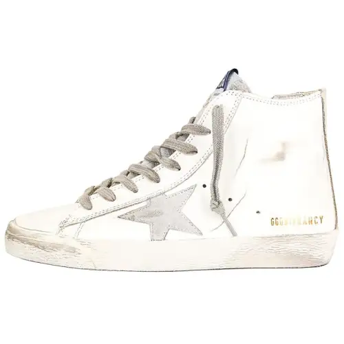Golden Goose Francy Silver Star White Silver Women's