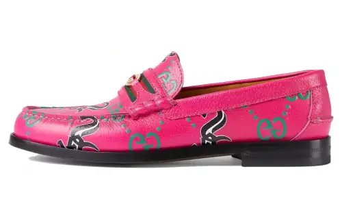 GUCCI Loafers Men's Pink/Black