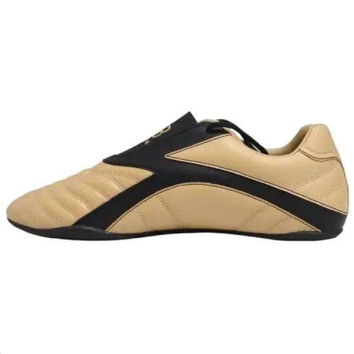 Balenciaga Zen Leather Low top Casual Shoes Men's Beige