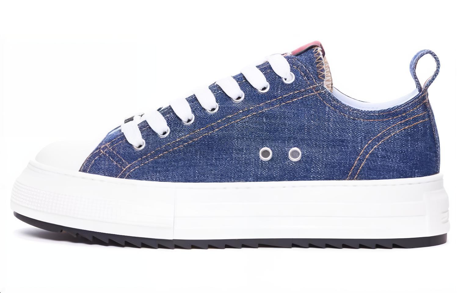 DSQUARED 2 Low top Skateboard Shoes Men's Blue