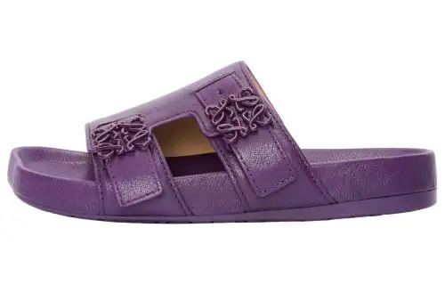 LOEWE Ease Slide Slippers Women's Purple