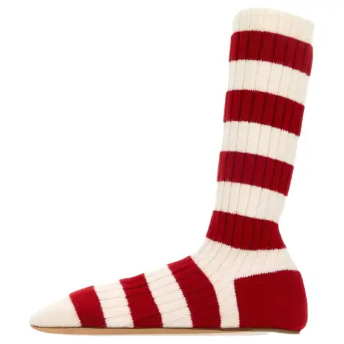 Bottega Veneta Striped Socks Shoes