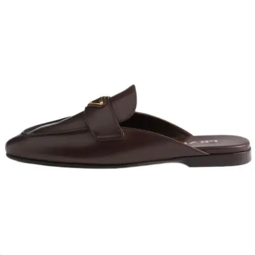PRADA Closed Toe Slippers Women's Brown