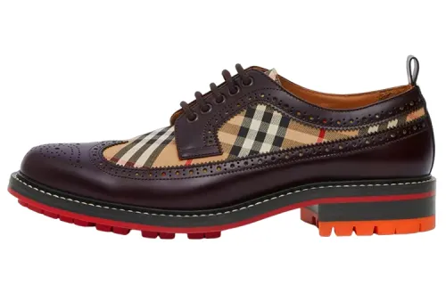 Burberry VINTAGE Derby Shoes Men's Brown