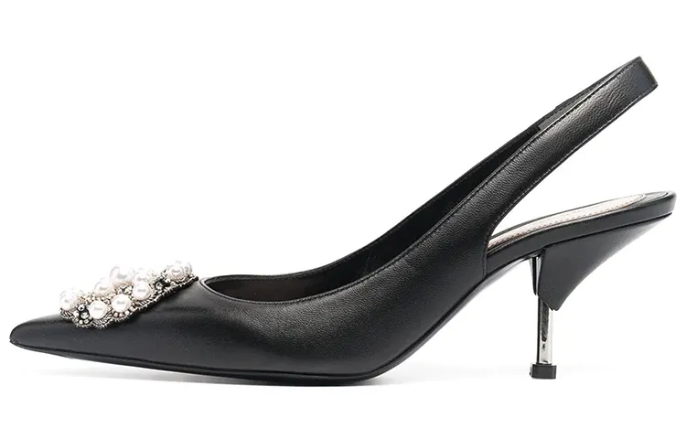 Alexander McQueen Pu Cone Heel High Heels Women's Black