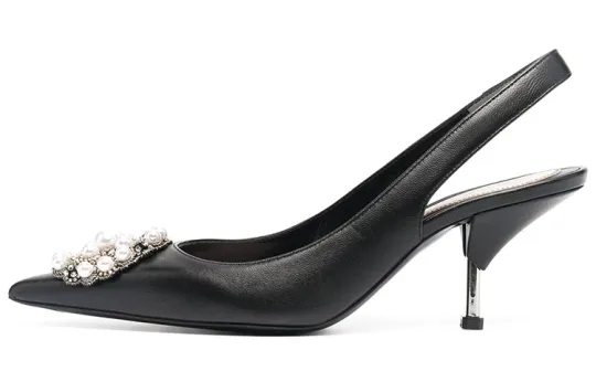 Alexander McQueen Pu Cone Heel High Heels Women's Black