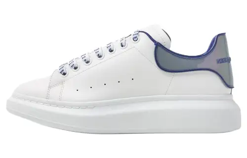 Alexander McQueen Oversized Sneakers 'White Blue Iridescent'