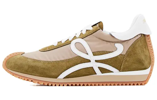 LOEWE Flow Runner Low top Sports Casual Shoes Women's Brown Green