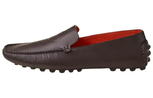 HERMES Gustave Loafers Men's Ebony Brown