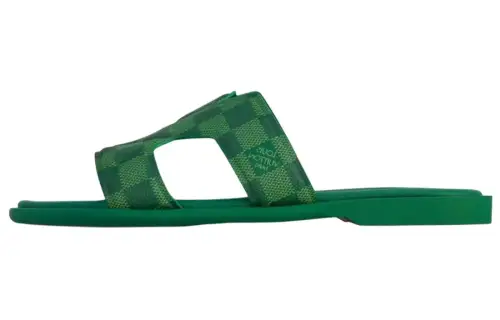 LOUIS VUITTON Oasis Quiet Slide Slippers Men's Green