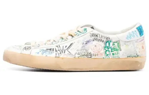 Golden Goose Super-Star Graffiti Low-top Sneakers