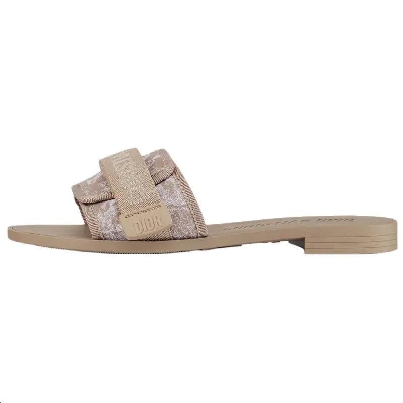 DIOR Dioriviera Slide Slippers Women's Beige