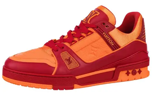 LOUIS VUITTON Trainers 'Orange Monogram With Red'