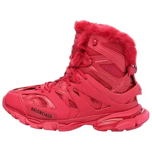 Balenciaga Track Hike Boots Burgundy