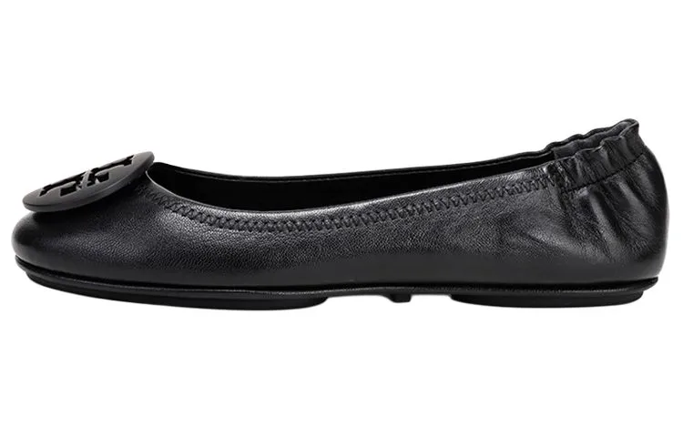 TORY BURCH Minnie Travel Ballet Flats Perfect Black Women's