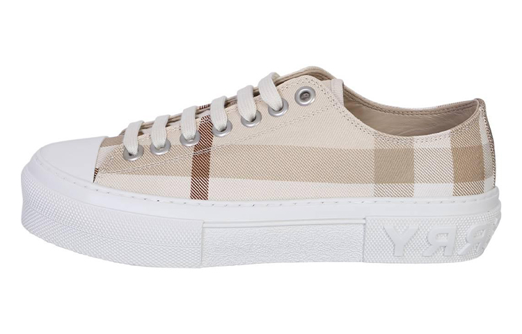 Женские кеды Burberry Burberry (бело-коричневые)