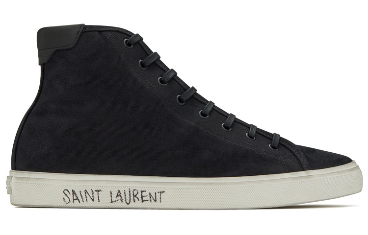 SAINT LAURENT Malibu Mid Black White