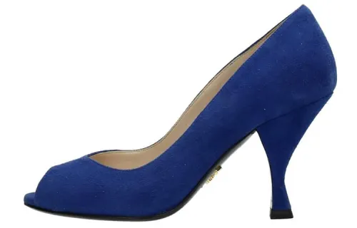 PRADA Irregular Heel High Heels Women's Blue