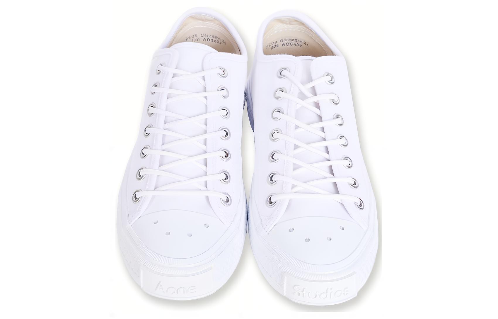Женские кеды Acne Studios Canvas (белые) — фото 4