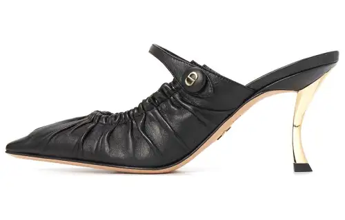 DIOR D Fame Closed Toe Slippers Women's Black